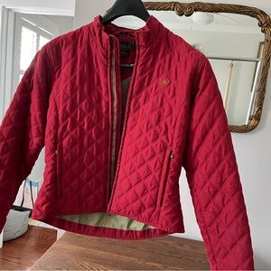 Ariat red light weight zippered jacket